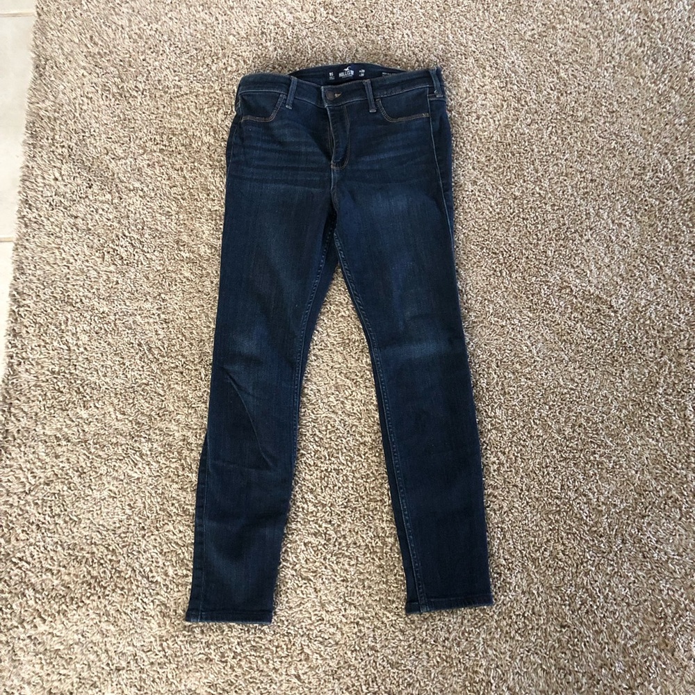 Hollister Dark Indigo Slim Jeggings
